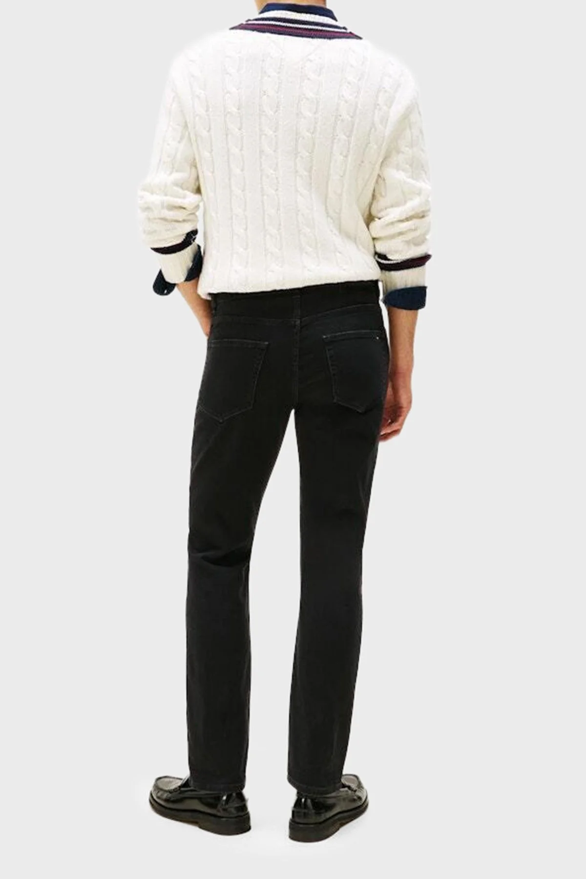 Tommy Hilfiger Pamuklu Regular Fit Normal Bel Jeans Erkek Kot Pantolon MW0MW40564 1B4 SİYAH - 4