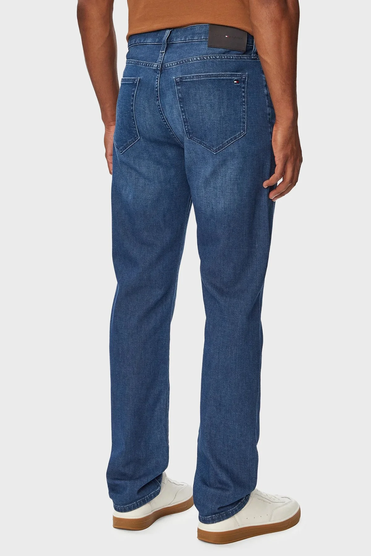 Tommy Hilfiger Pamuklu Regular Fit Normal Bel Jeans Erkek Kot Pantolon MW0MW43164 1A7 Mavi - 3
