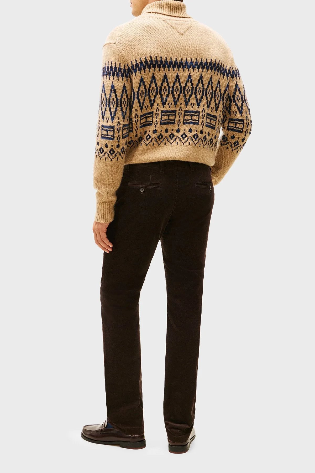 Tommy Hilfiger Pamuklu Regular Fit Normal Bel Kadife Erkek Pantolon MW0MW40267 0HD KAHVE - 4