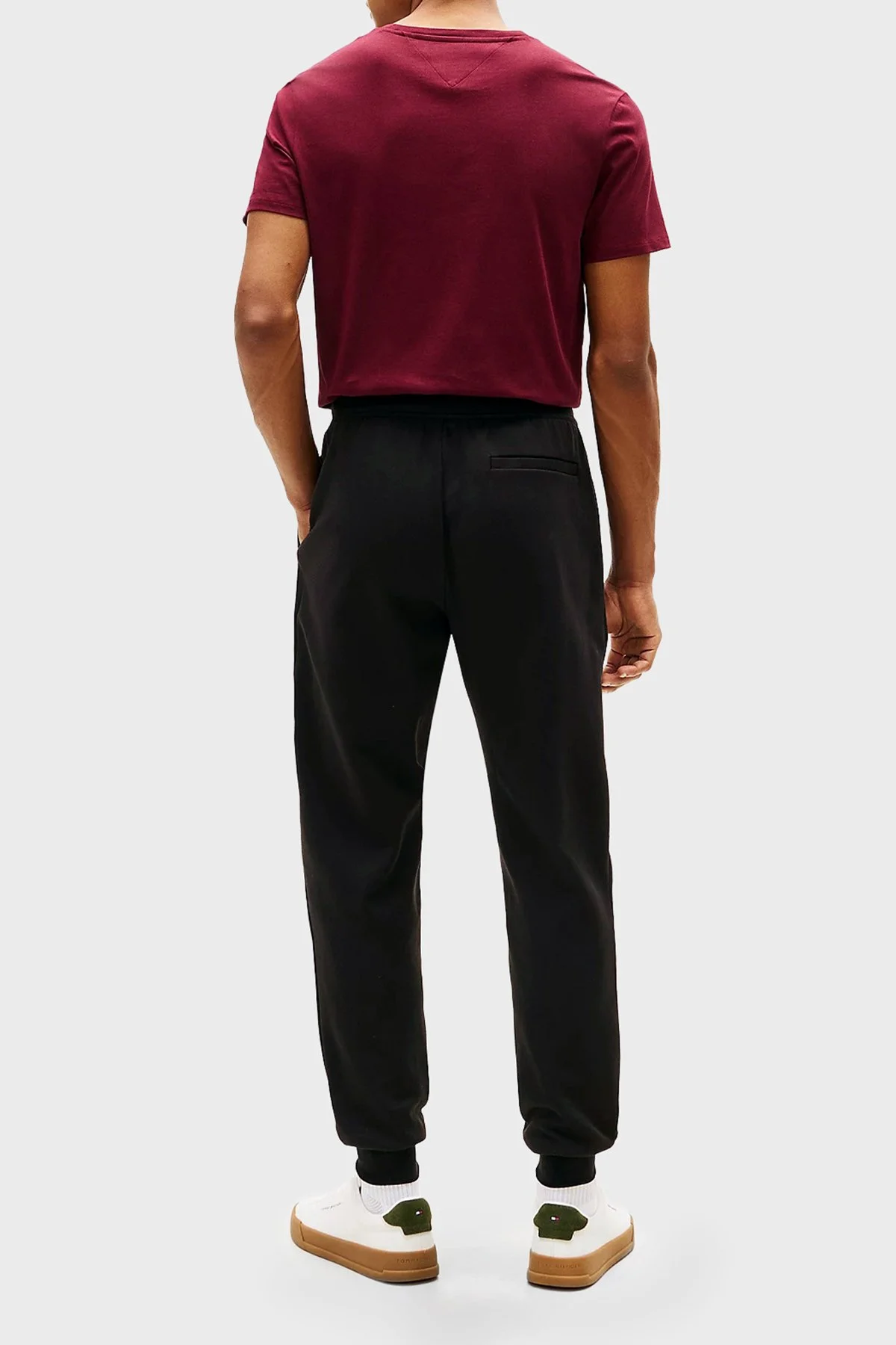 Tommy Hilfiger Pamuklu Regular Fit Normal Bel Lastikli Paça Jogger Erkek Pantolon MW0MW42856 BDS SİYAH - 3