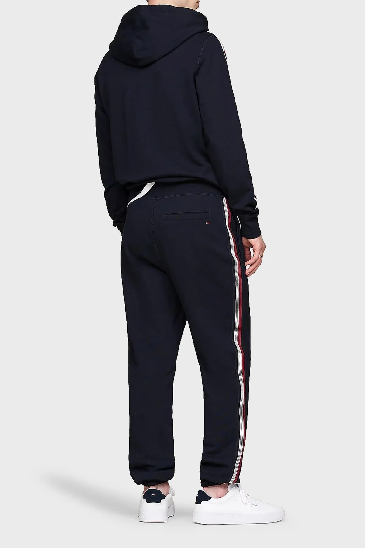 Tommy Hilfiger Pamuklu Regular Fit Ribanalı Paça Jogger Spor Erkek Pantolon MW0MW35548 DW5 LACİVERT - 7