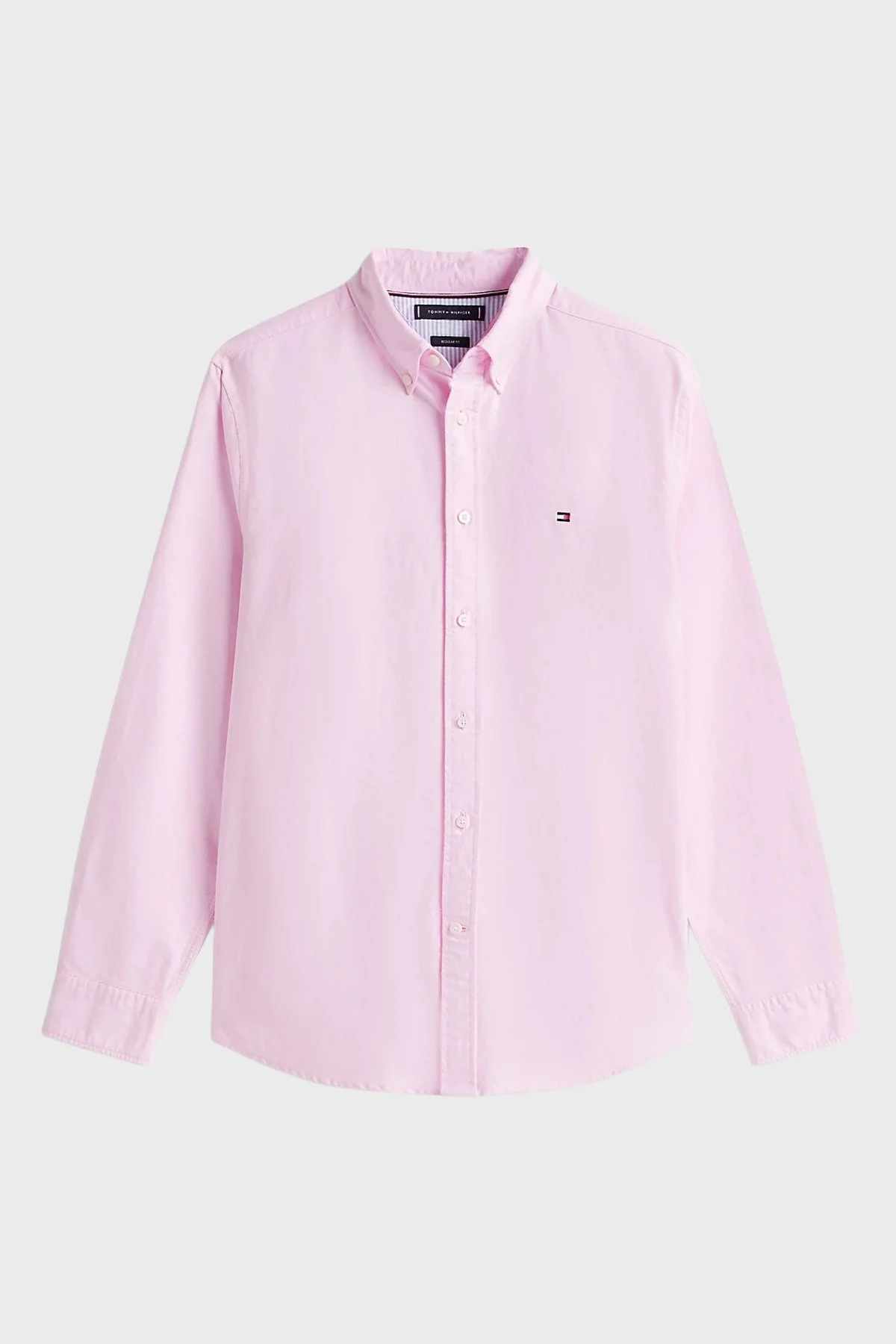 Tommy Hilfiger Pamuklu Regular Fit Uzun Kollu Erkek Gömlek MW0MW35774 TOR PEMBE - 5