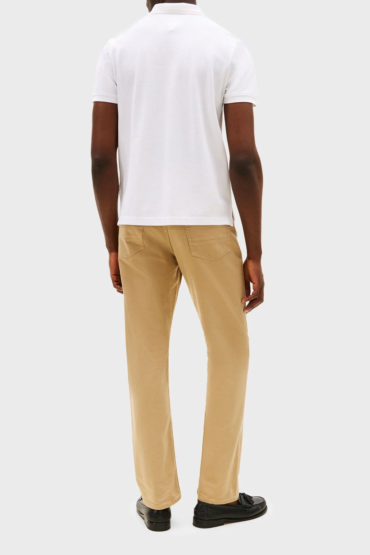 Tommy Hilfiger Pamuklu Regular Fit Yarım Fermuarlı Erkek Polo Yaka T Shirt MW0MW39550 YBR BEYAZ - 8