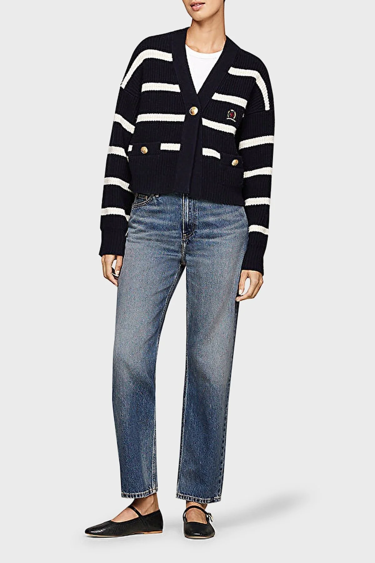 Tommy Hilfiger Pamuklu Regular Fit Yüksek Bel Jeans Bayan Kot Pantolon WW0WW42805 1A5 MAVİ - 6