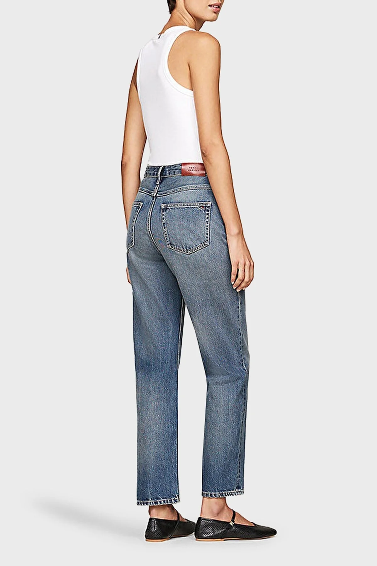 Tommy Hilfiger Pamuklu Regular Fit Yüksek Bel Jeans Bayan Kot Pantolon WW0WW42805 1A5 MAVİ - 9