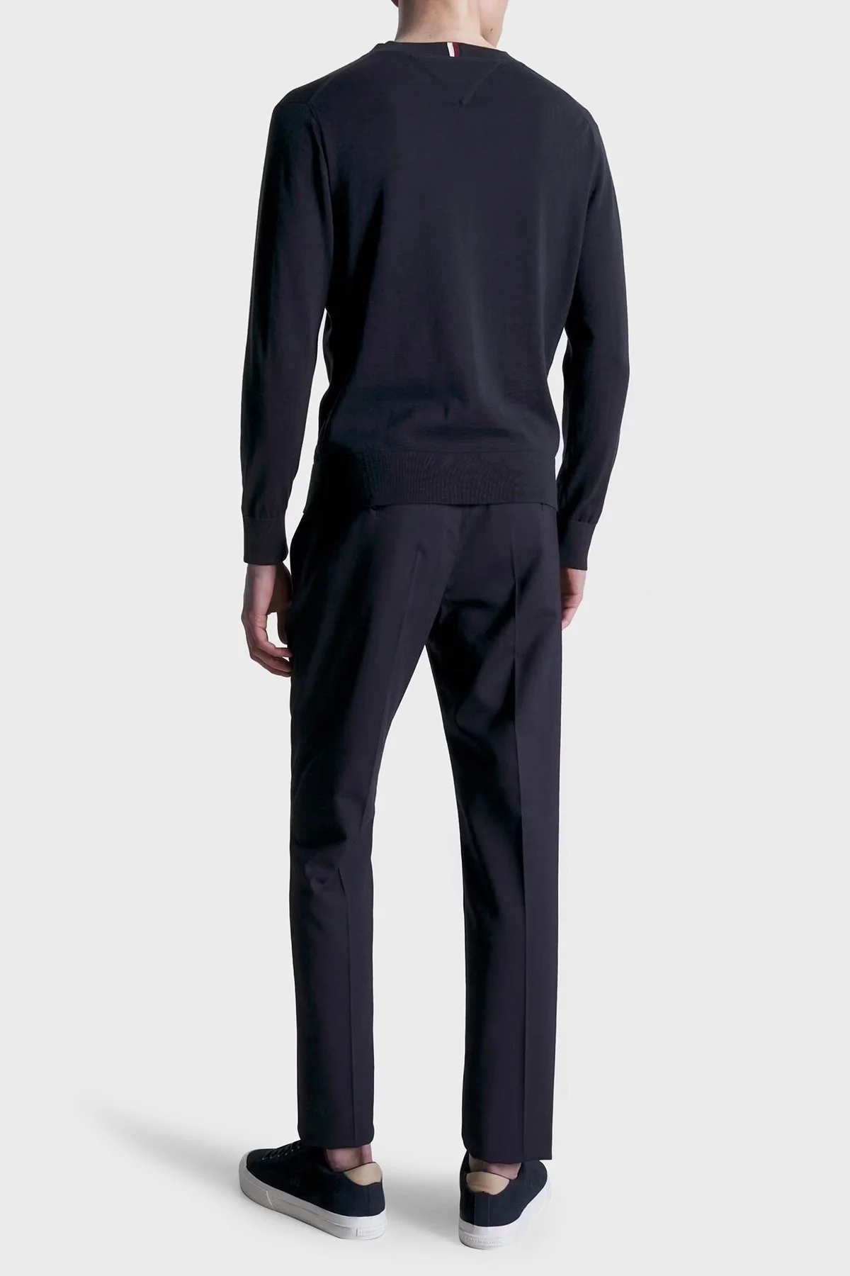 Tommy Hilfiger Pamuklu Relaxed Fit Bisiklet Yaka Erkek Sweat MW0MW31584 DW5 LACİVERT - 2