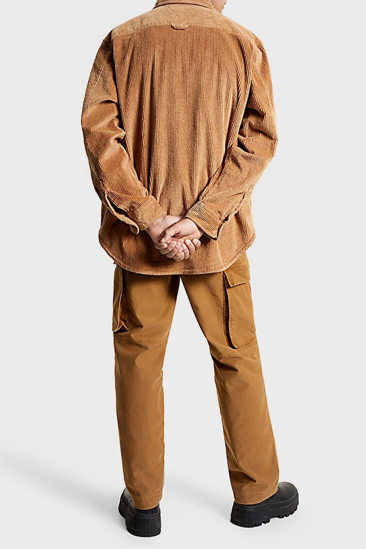 Tommy Hilfiger Pamuklu Relaxed Fit Kadife Erkek Gömlek Ceket MW0MW32903 GWJ KAHVE - 2