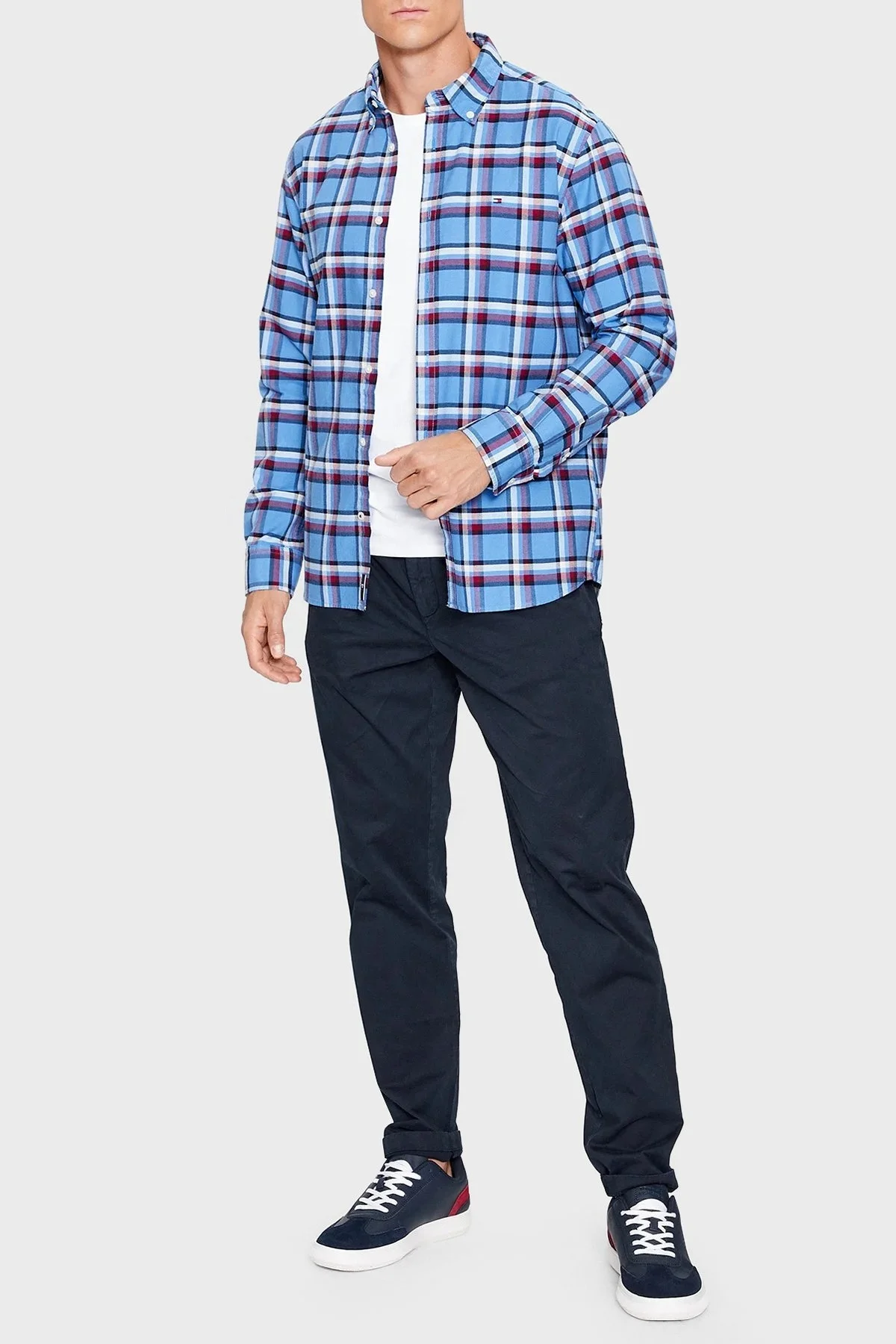Tommy Hilfiger Pamuklu Relaxed Tapered Fit Chino Erkek Pantolon MW0MW32131 DW5 LACİVERT - 9