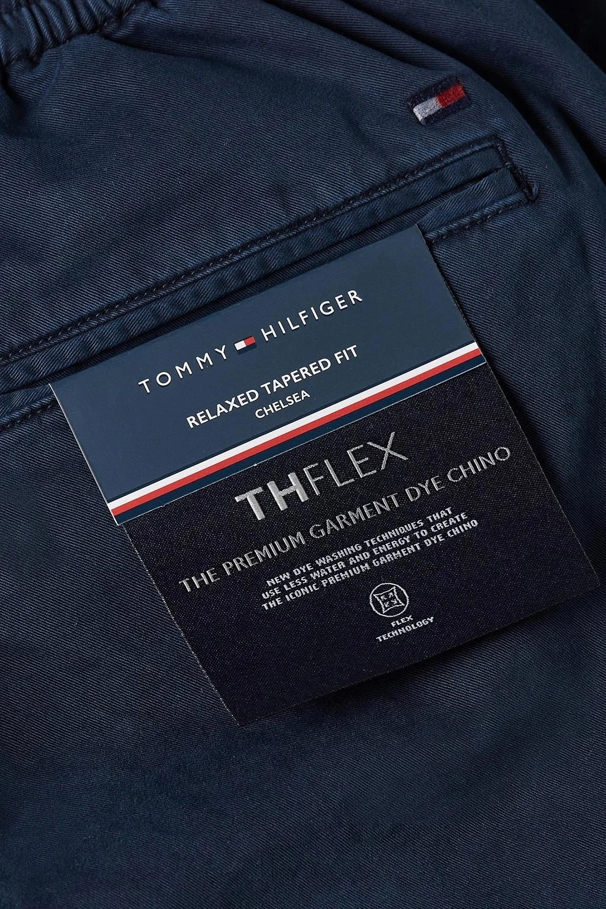 Tommy Hilfiger Pamuklu Relaxed Tapered Fit Chino Erkek Pantolon MW0MW32131 DW5 LACİVERT - 16