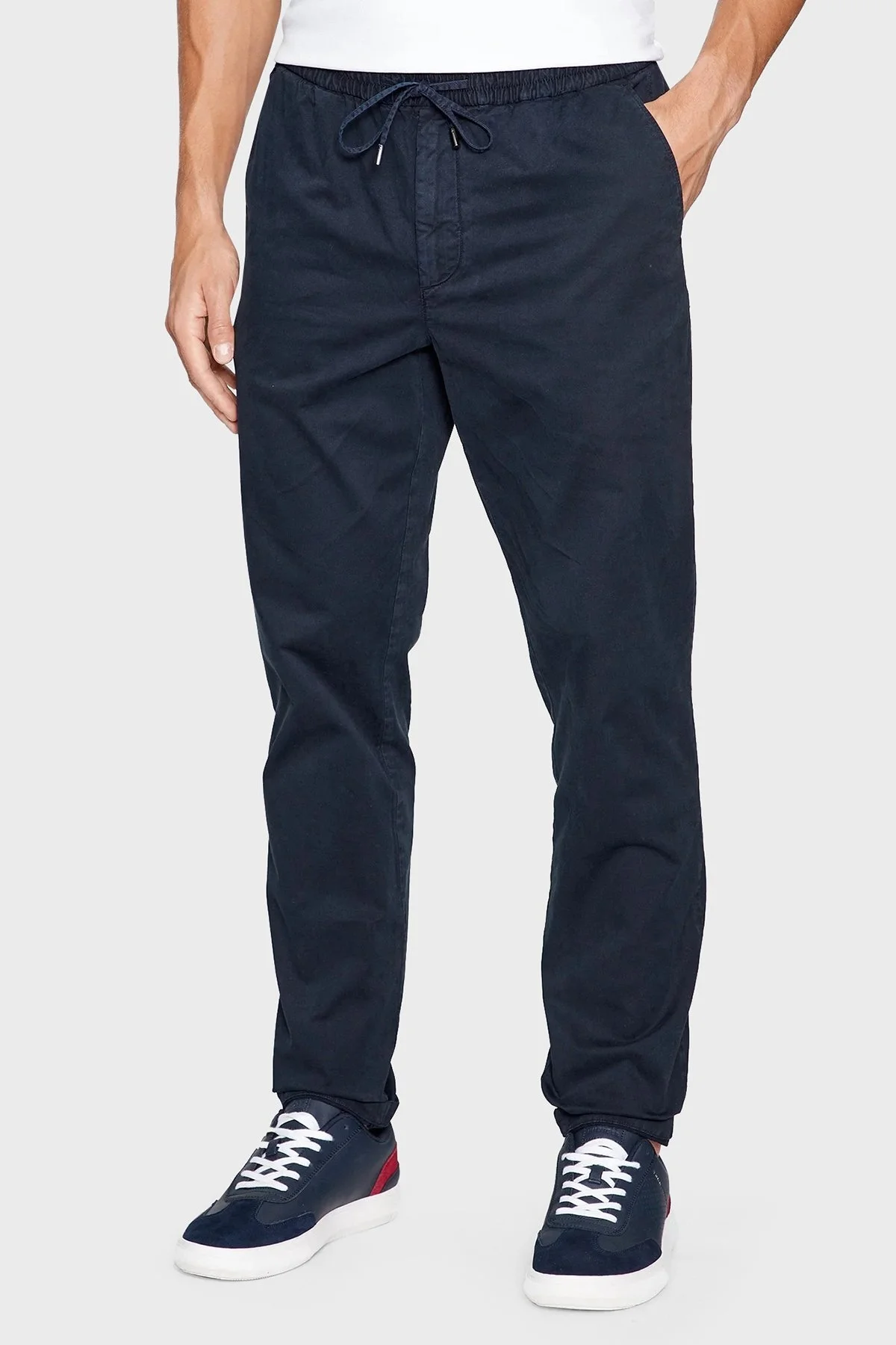 Tommy Hilfiger Pamuklu Relaxed Tapered Fit Chino Erkek Pantolon MW0MW32131 DW5 LACİVERT - 18