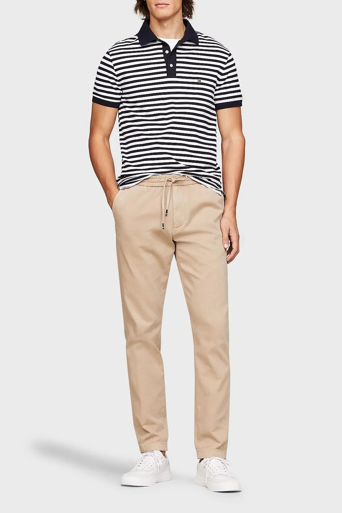 Tommy Hilfiger Pamuklu Skinny Fit Erkek Pantolon MW0MW33918 AEG BEJ - 6