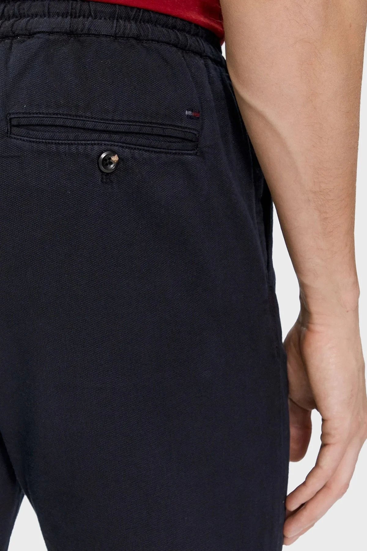 Tommy Hilfiger Pamuklu Skinny Fit Erkek Pantolon MW0MW33918 DW5 LACİVERT - 5