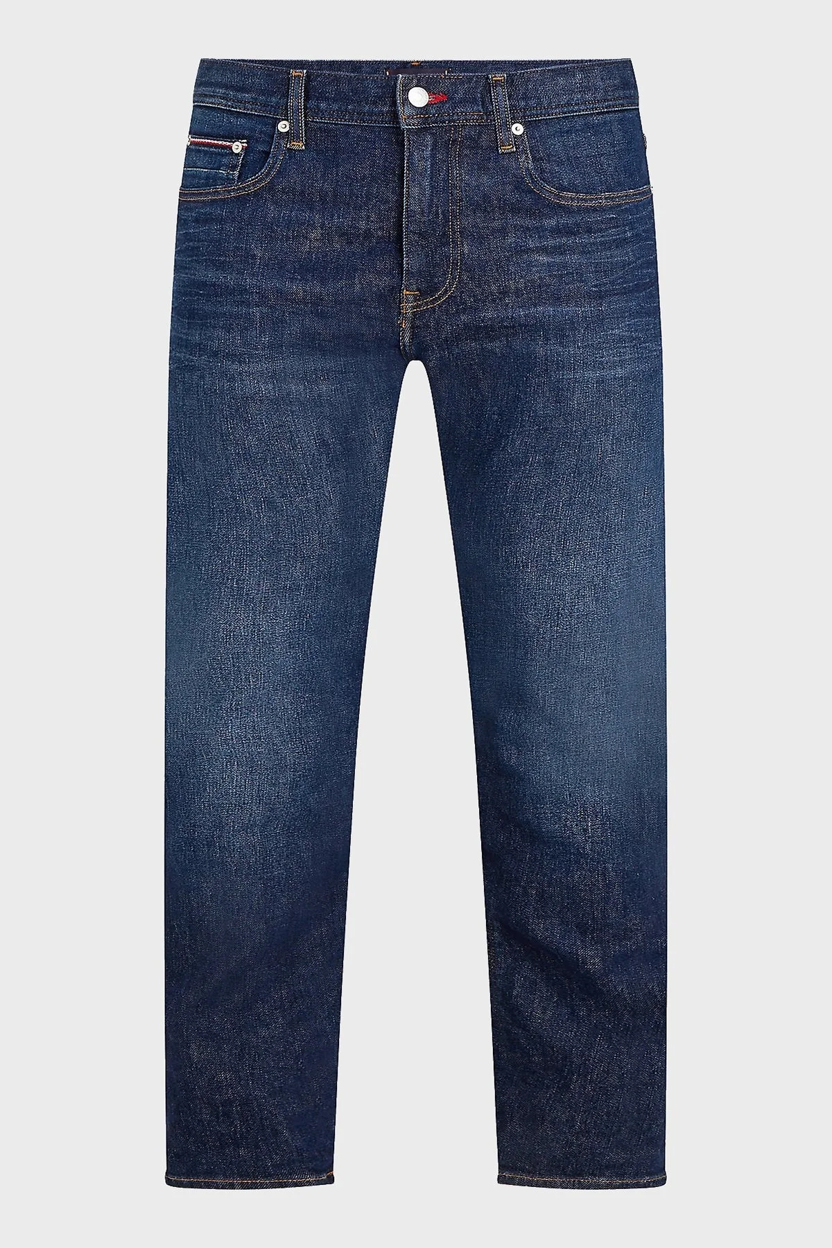 Tommy Hilfiger Pamuklu Slim Fit Dar Paça Jeans Erkek Kot Pantolon MW0MW35717 1BN LACİVERT - 10