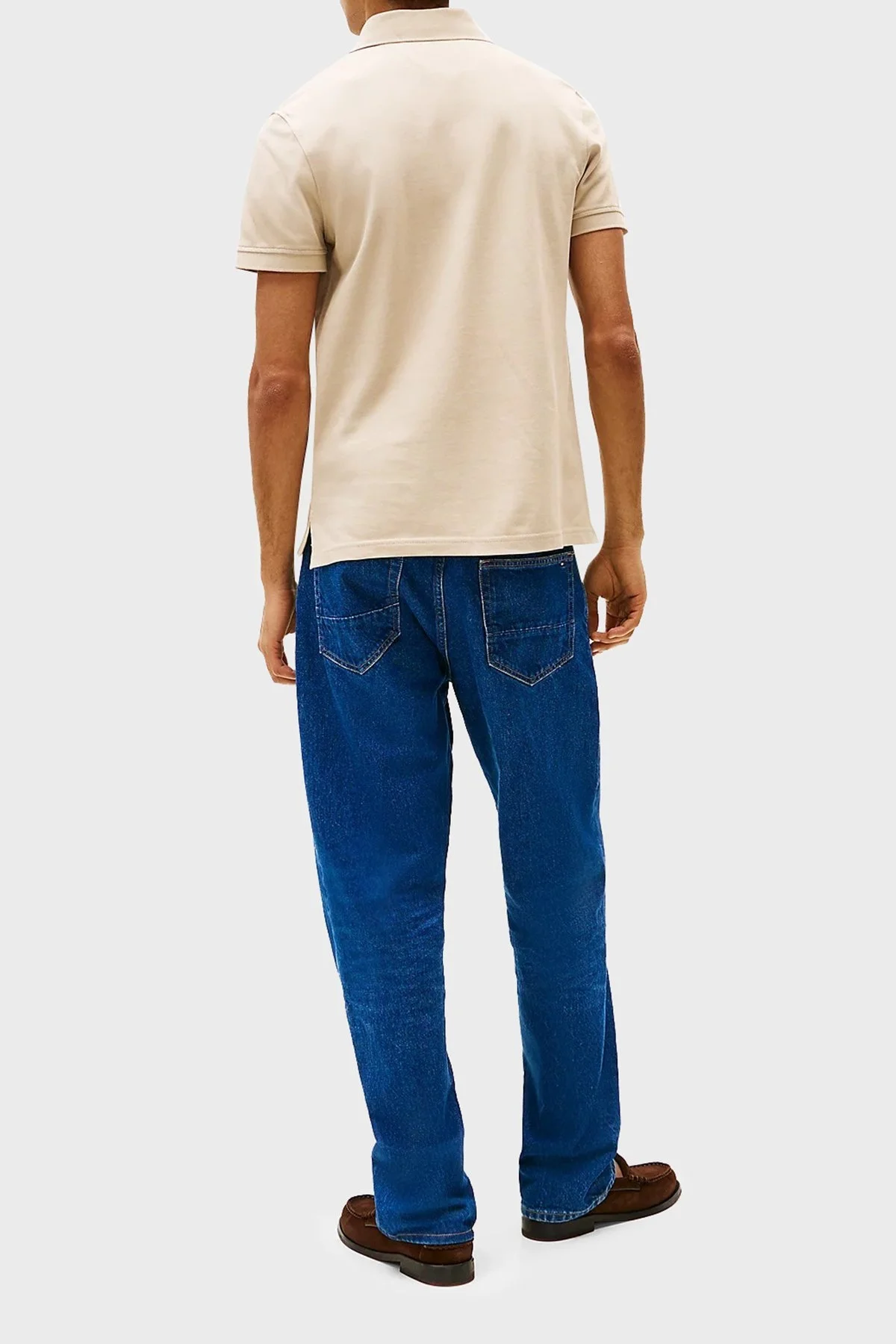 Tommy Hilfiger Pamuklu Slim Fit Erkek Polo Yaka T Shirt MW0MW17771 RBT KUM - 8