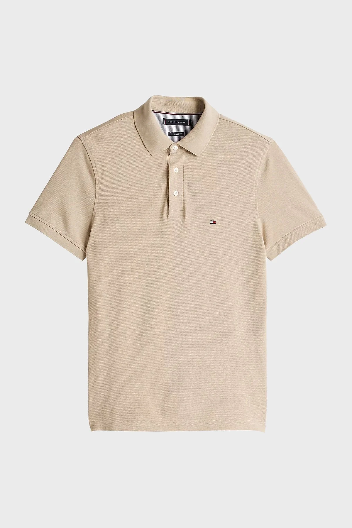 Tommy Hilfiger Pamuklu Slim Fit Erkek Polo Yaka T Shirt MW0MW17771 RBT KUM - 10