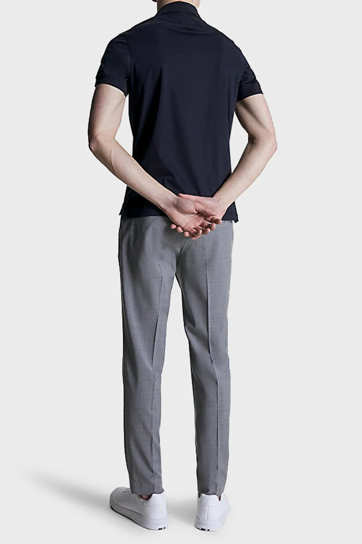 Tommy Hilfiger Pamuklu Slim Fit Erkek Polo Yaka T Shirt MW0MW31545 DW5 LACİVERT - 7