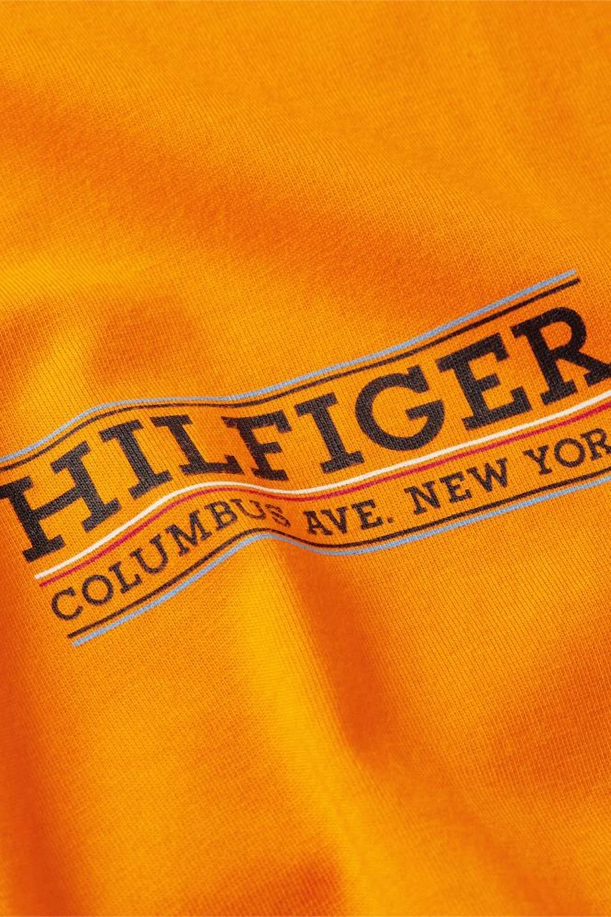 Tommy Hilfiger Pamuklu Slim Fit Erkek T Shirt MW0MW34387 SG3 ORANGE - 3