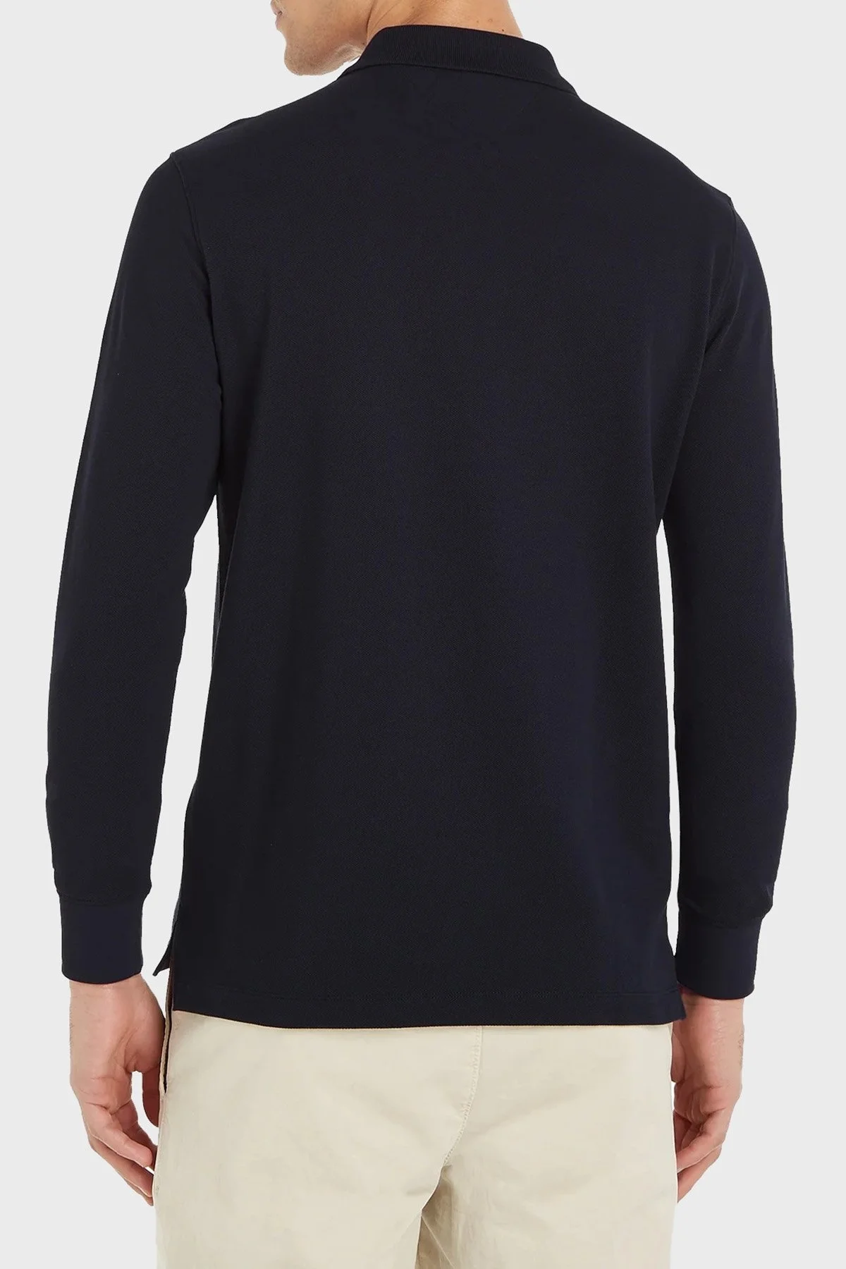 Tommy Hilfiger Pamuklu Slim Fit Fermuarlı Polo Yaka Erkek Sweat MW0MW33267 DW5 LACİVERT - 2