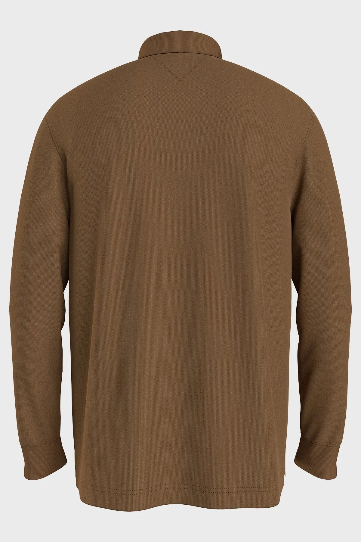 Tommy Hilfiger Pamuklu Slim Fit Fermuarlı Polo Yaka Erkek Sweat MW0MW33267 GWJ KAHVE - 2