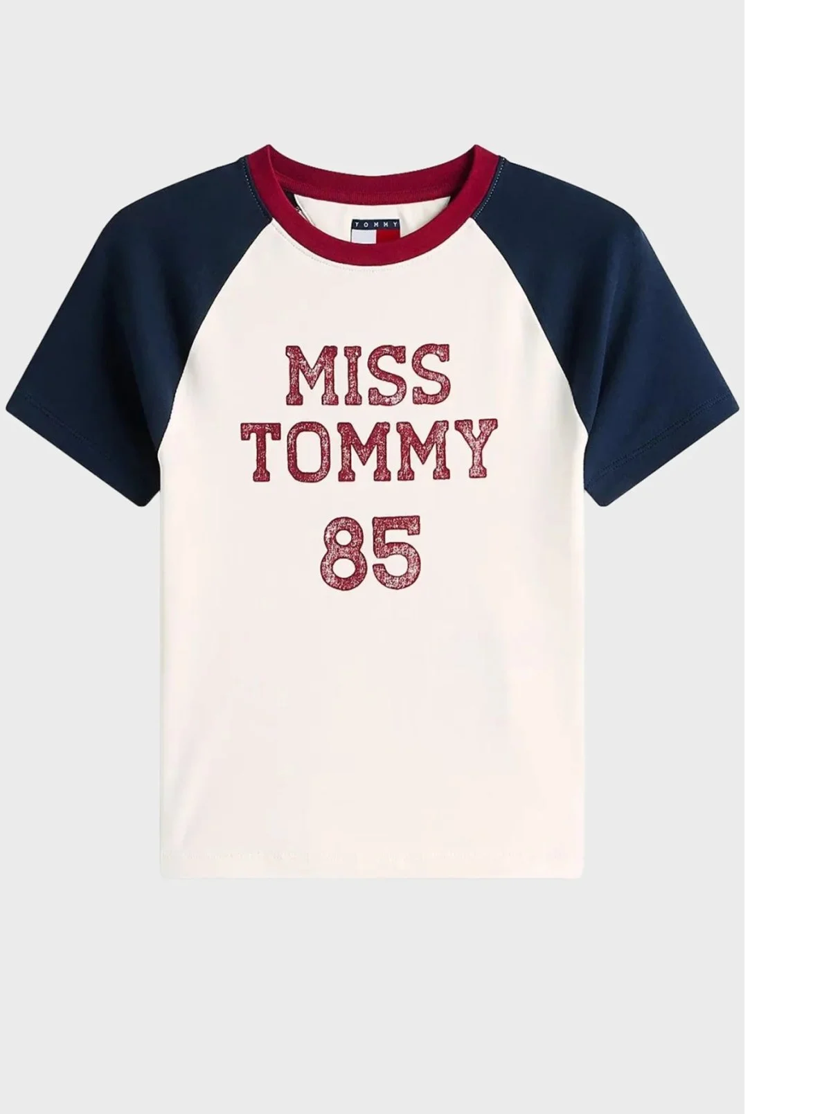 Tommy Hilfiger Pamuklu Slim Fit Logolu Bisiklet Yaka Kadın T Shirt DW0DW22536 YBH BEYAZ - 5