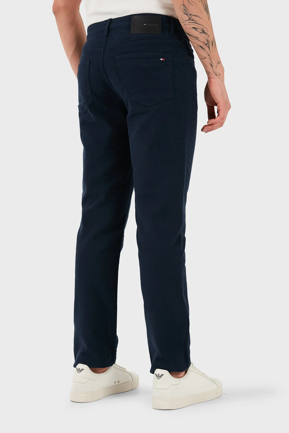 Tommy Hilfiger Pamuklu Slim Fit Normal Bel Erkek Pantolon MW0MW40266 C1G LACİVERT - 6