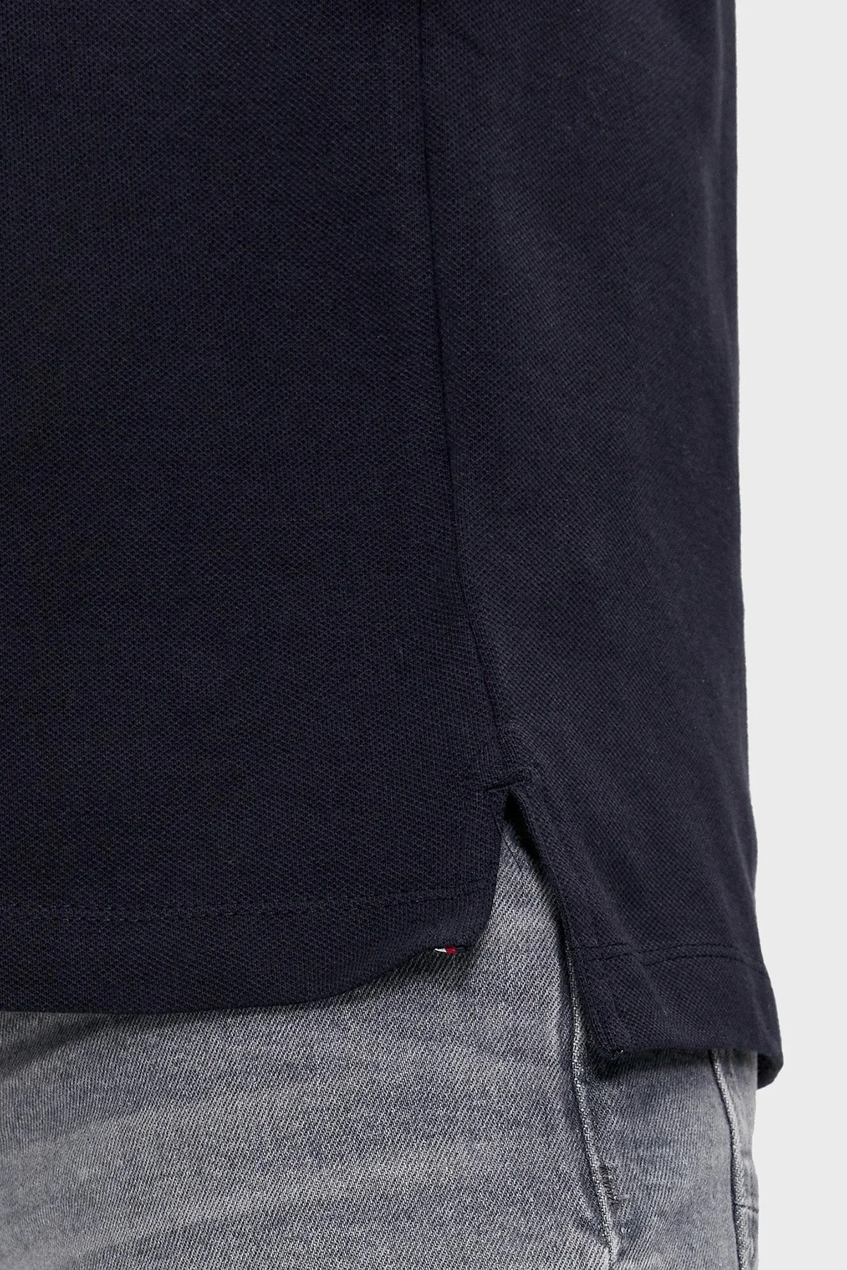 Tommy Hilfiger Pamuklu Slim Fit Polo T Shirt Erkek Polo Yaka T Shirt MW0MW33585 DW5 LACİVERT - 10