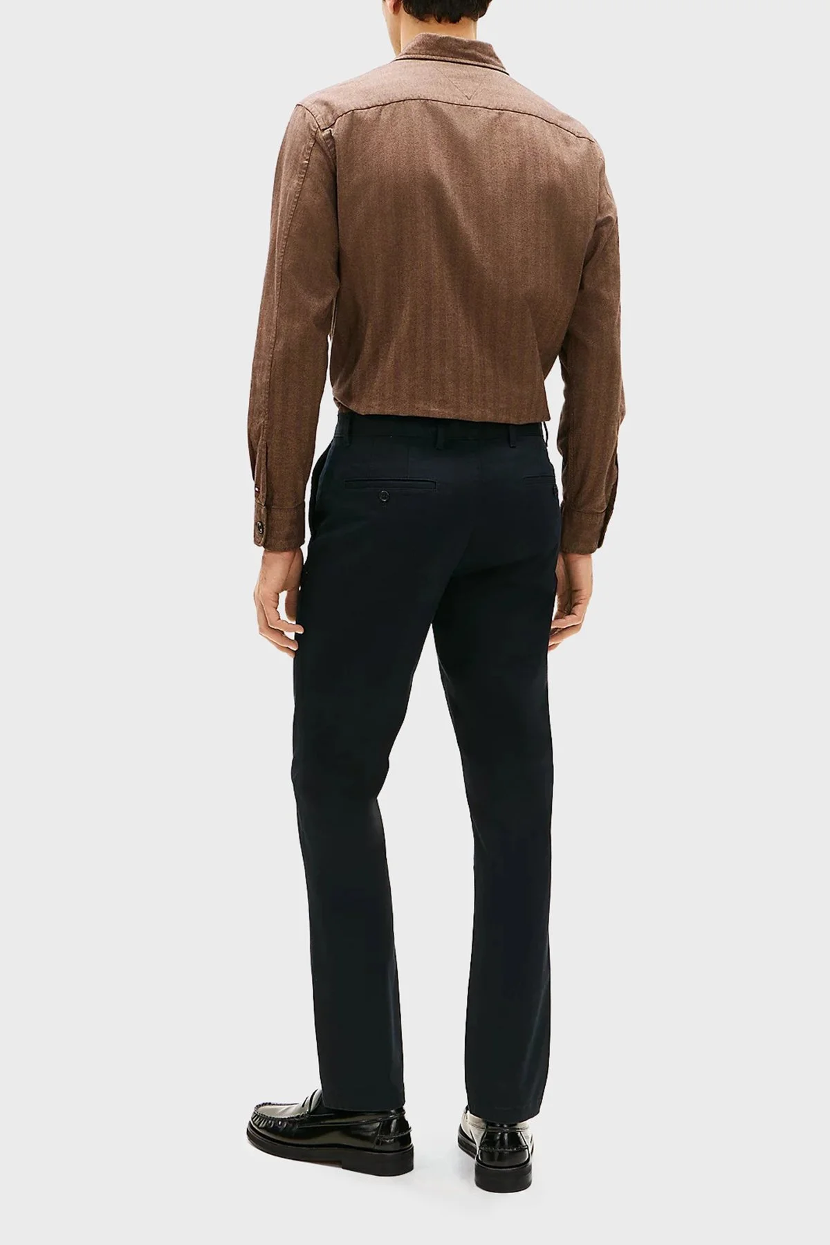 Tommy Hilfiger Pamuklu Straight Fit Normal Bel Düz Paça Erkek Pantolon MW0MW40262 DW5 LACİVERT - 3