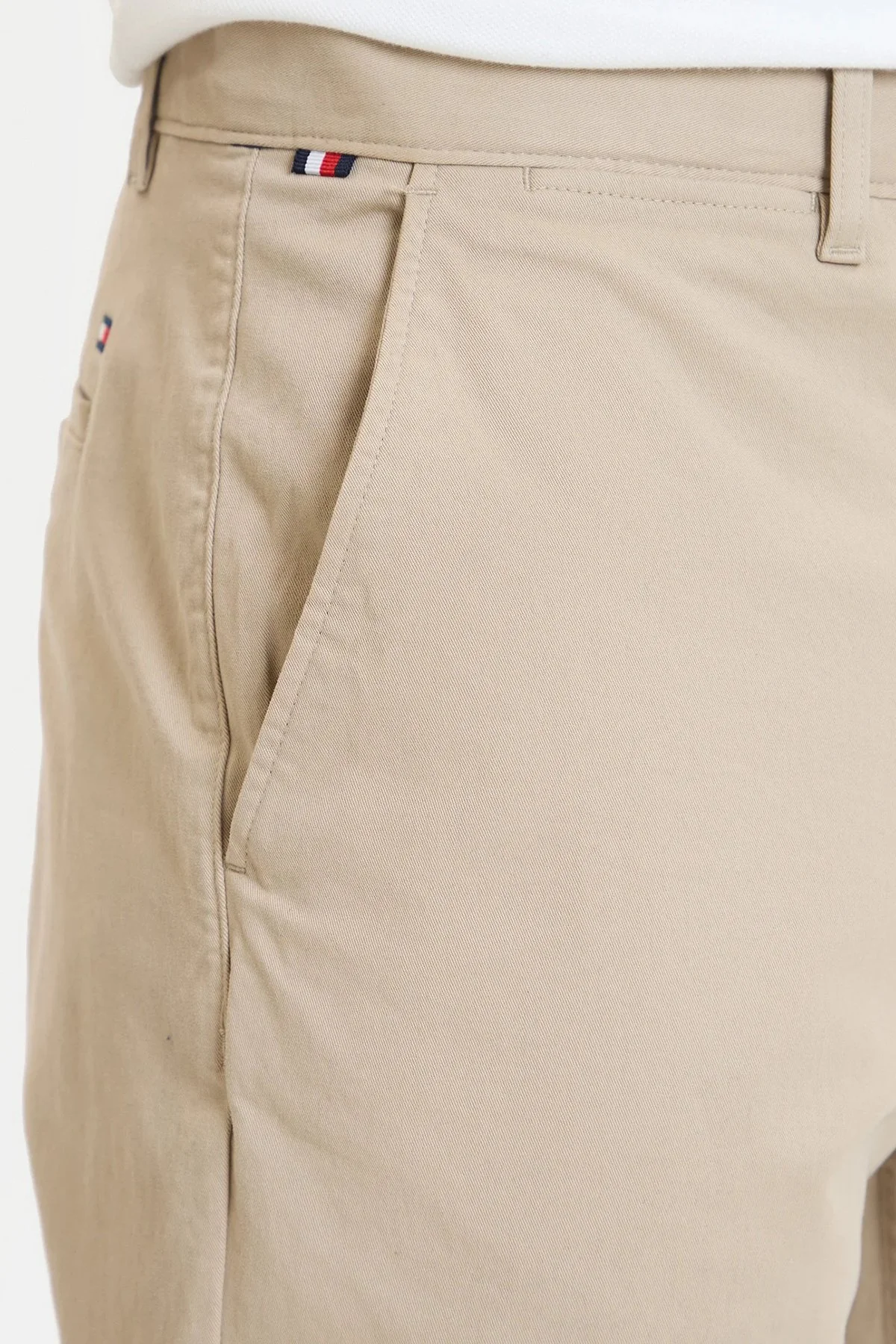 Tommy Hilfiger Pamuklu Straight Fit Normal Bel Düz Paça Erkek Pantolon MW0MW40262 RBT KUM - 4