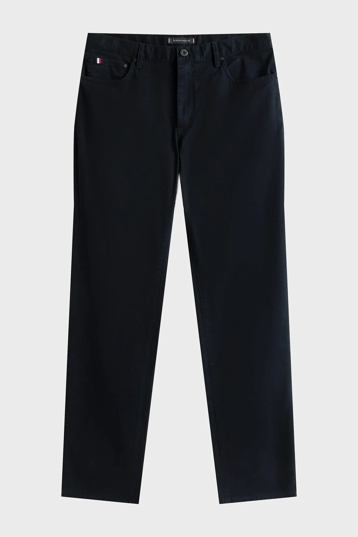 Tommy Hilfiger Pamuklu Straight Fit Normal Bel Düz Paça Erkek Pantolon MW0MW40915 DW5 LACİVERT - 4