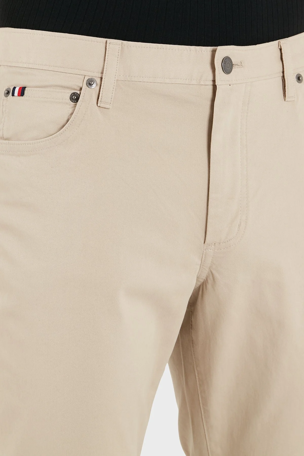 Tommy Hilfiger Pamuklu Straight Fit Normal Bel Erkek Pantolon MW0MW40915 RBT KUM - 5