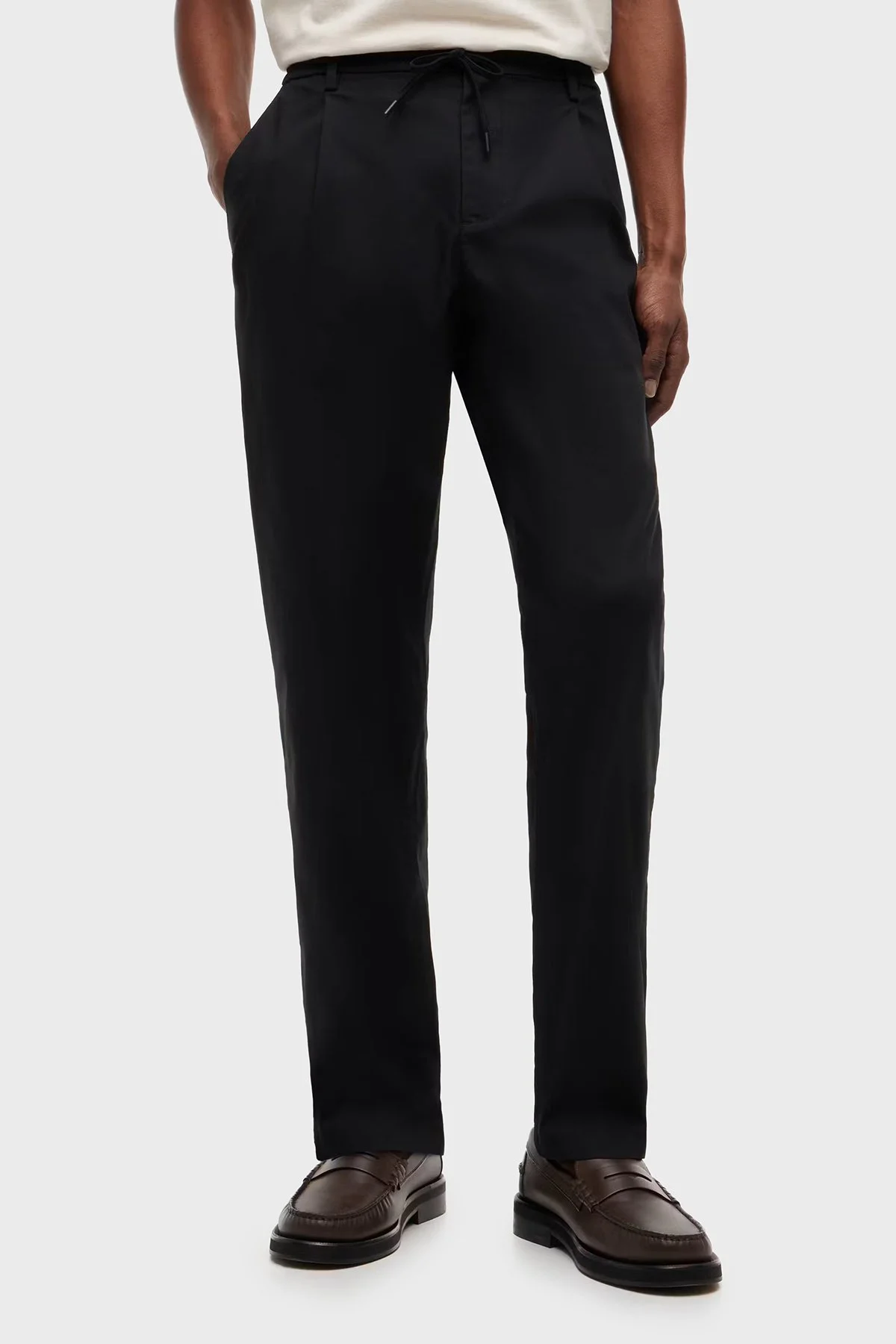 Tommy Hilfiger Pamuklu Tapered Fit Daralan Paça Erkek Pantolon MW0MW39702 BDS Siyah - 1