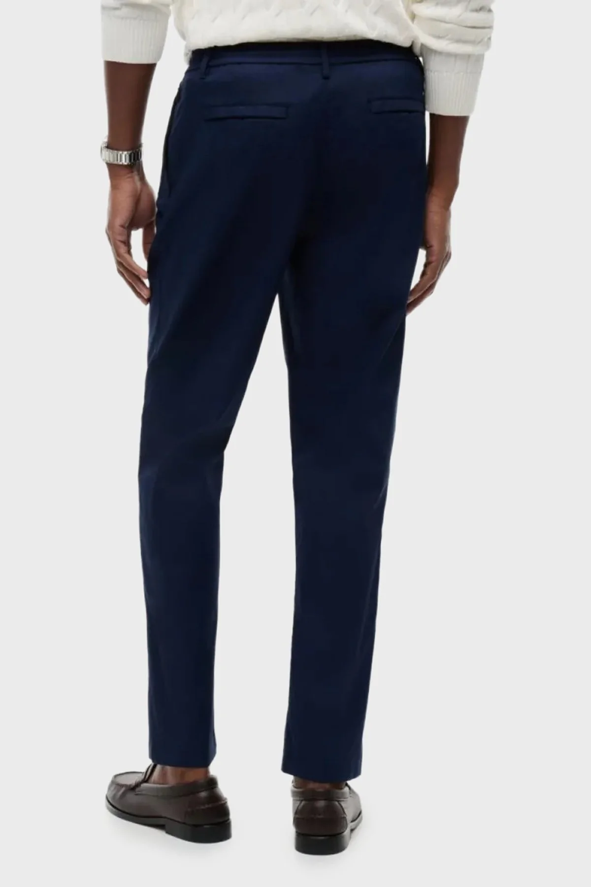 Tommy Hilfiger Pamuklu Tapered Fit Daralan Paça Erkek Pantolon MW0MW39702 DCC Lacivert - 3