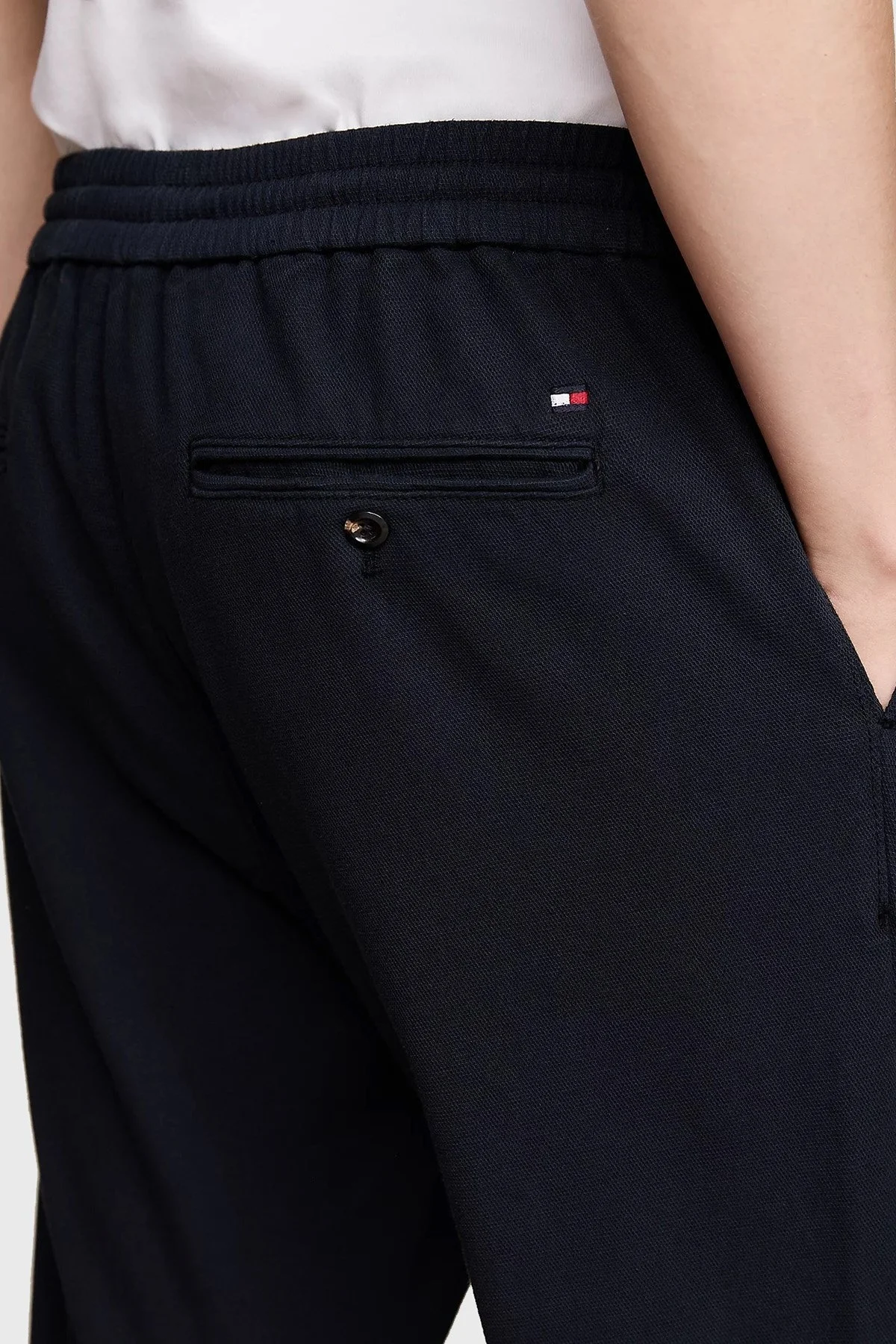 Tommy Hilfiger Pamuklu Tapered Fit Erkek Pantolon MW0MW35635 DW5 LACİVERT - 4