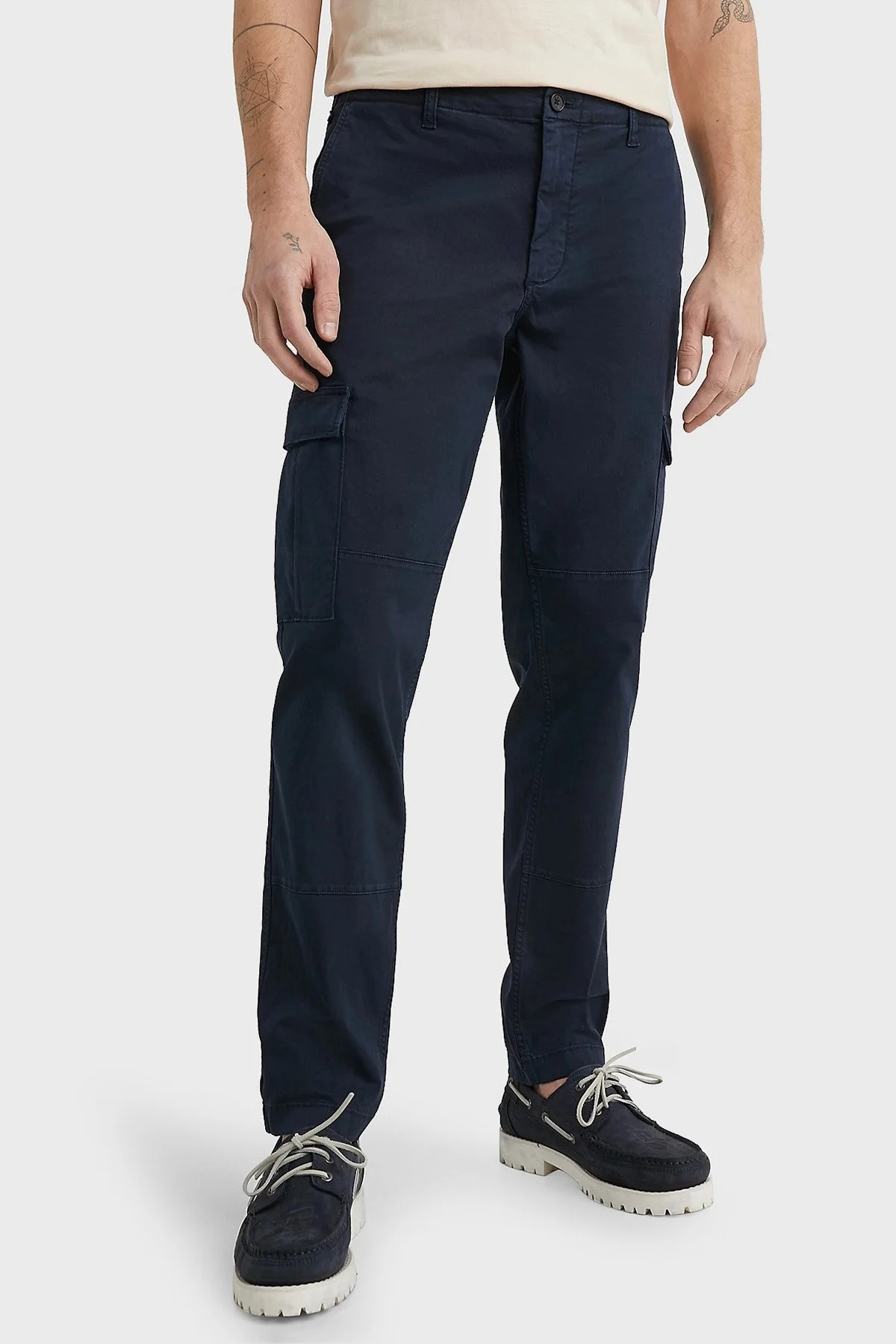 Tommy Hilfiger Rahat Kesim Pamuklu Gabardin Erkek Pantolon MW0MW31149 DW5 LACİVERT - 5