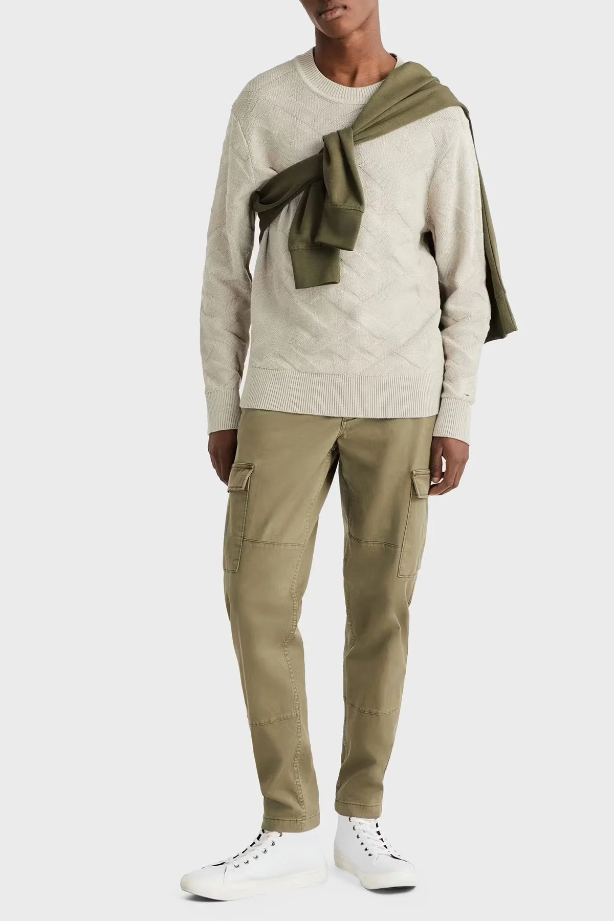 Tommy Hilfiger Rahat Kesim Pamuklu Gabardin Erkek Pantolon MW0MW31149 MSP HAKİ - 2