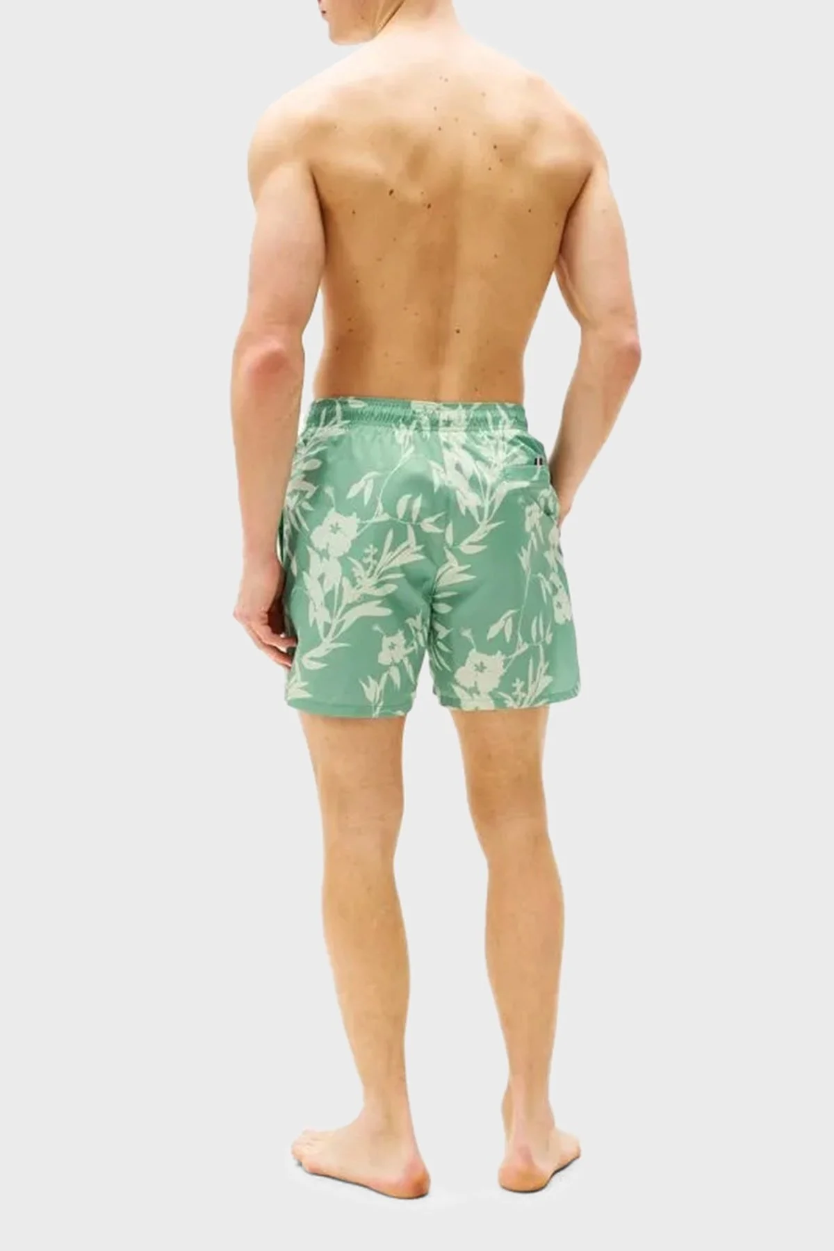 Tommy Hilfiger Regular Fit Belden Bağlamalı Desenli Erkek Mayo Short UM0UM03266 0H8 YEŞİL - 7