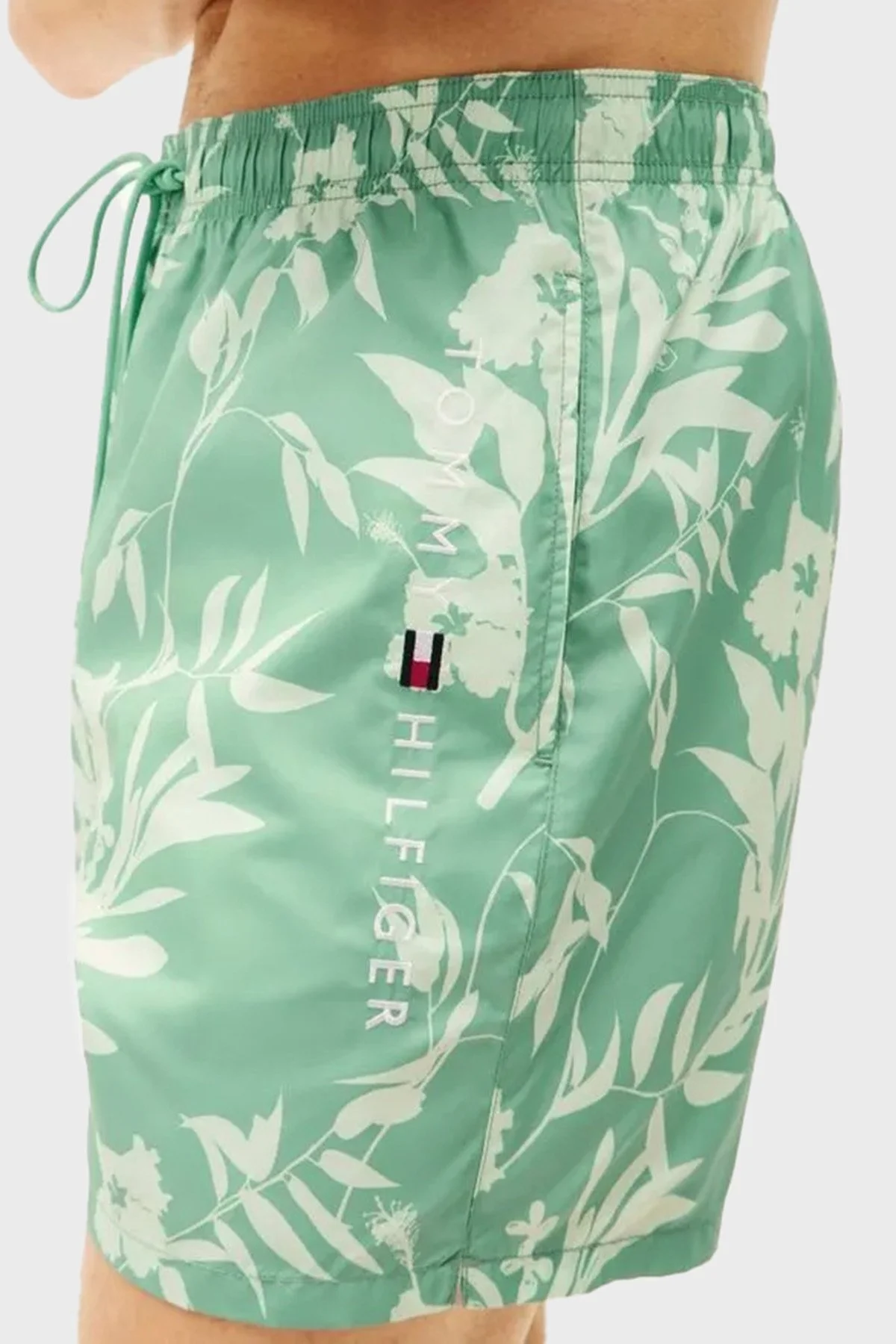 Tommy Hilfiger Regular Fit Belden Bağlamalı Desenli Erkek Mayo Short UM0UM03266 0H8 YEŞİL - 8