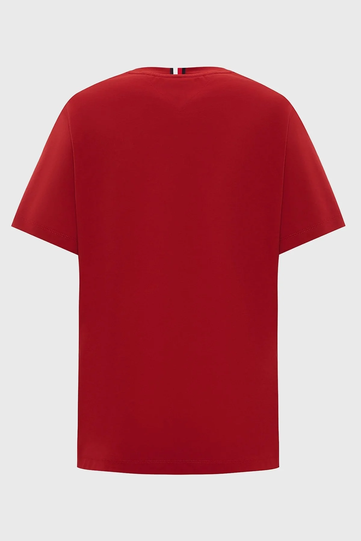 Tommy Hilfiger Regular Fit Bisiklet Yaka Erkek T Shirt MW0MW33987 XNN KIRMIZI - 2