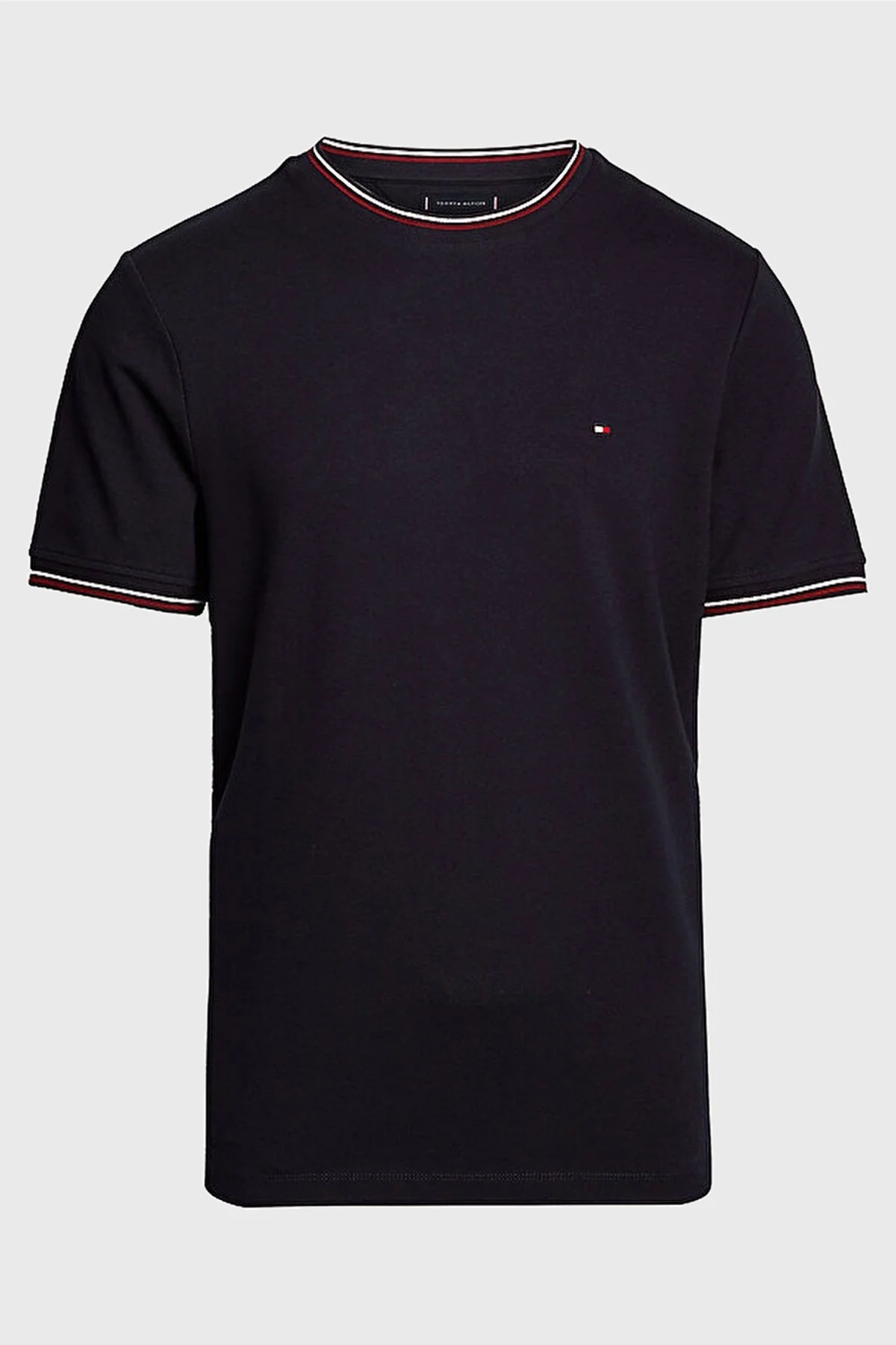 Tommy Hilfiger Regular Fit Bisiklet Yaka Erkek T Shirt MW0MW35680 DW5 LACİVERT - 5