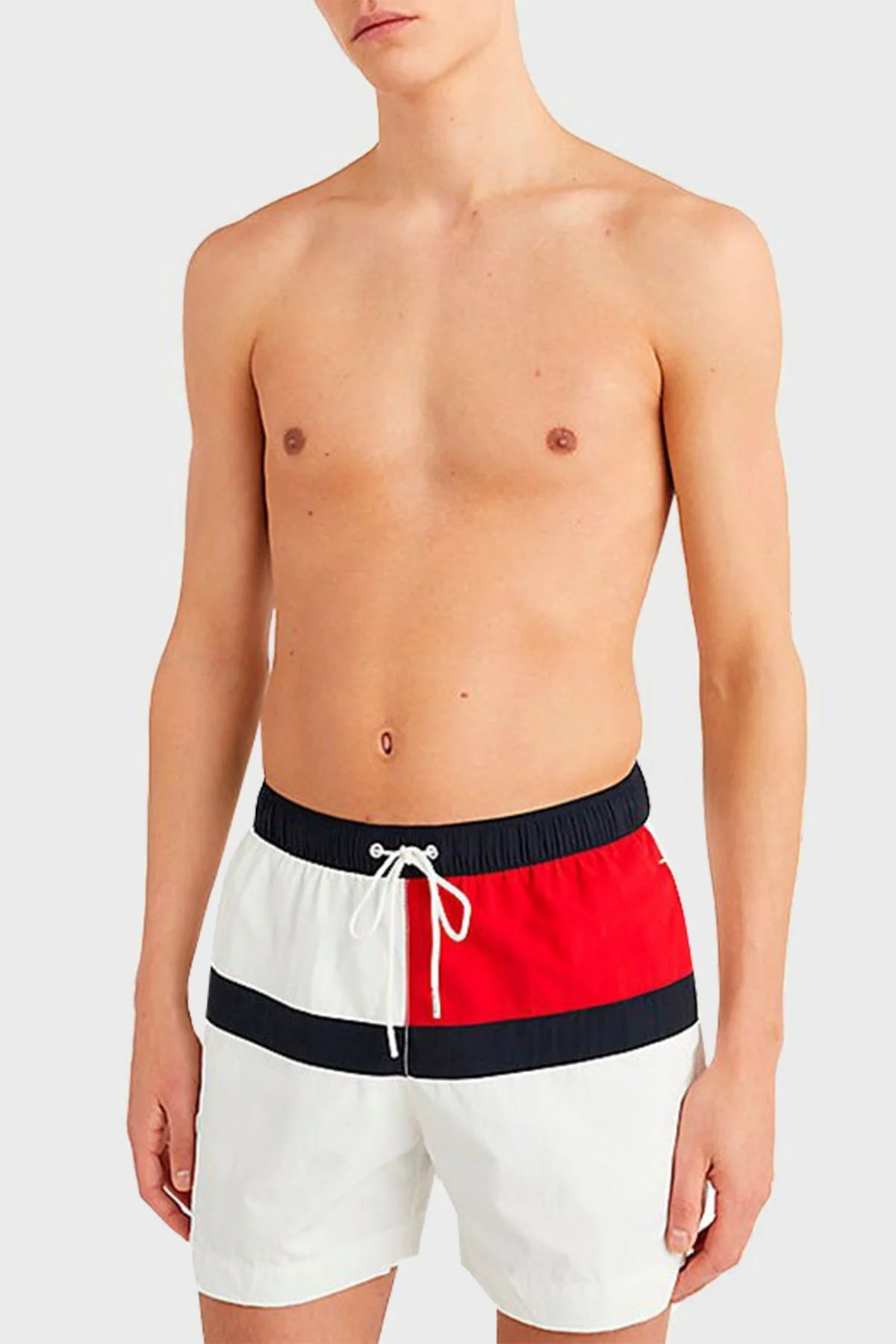 Tommy Hilfiger Regular Fit Cepli Erkek Mayo Short UM0UM02744 YBR BEYAZ - 1