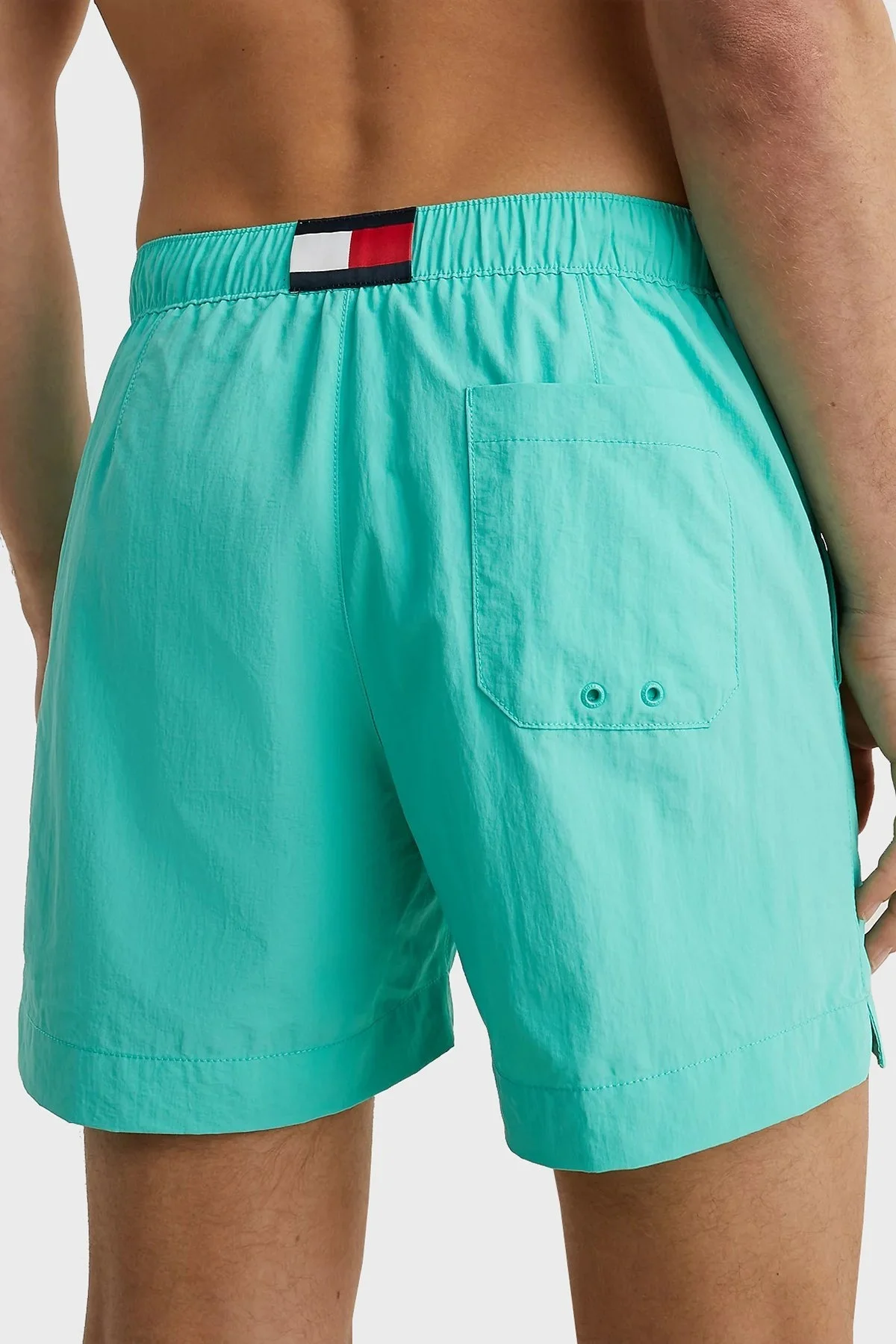 Tommy Hilfiger Regular Fit Deniz Şortu Cepli Erkek Mayo Short UM0UM02793 L47 TURKUAZ - 3