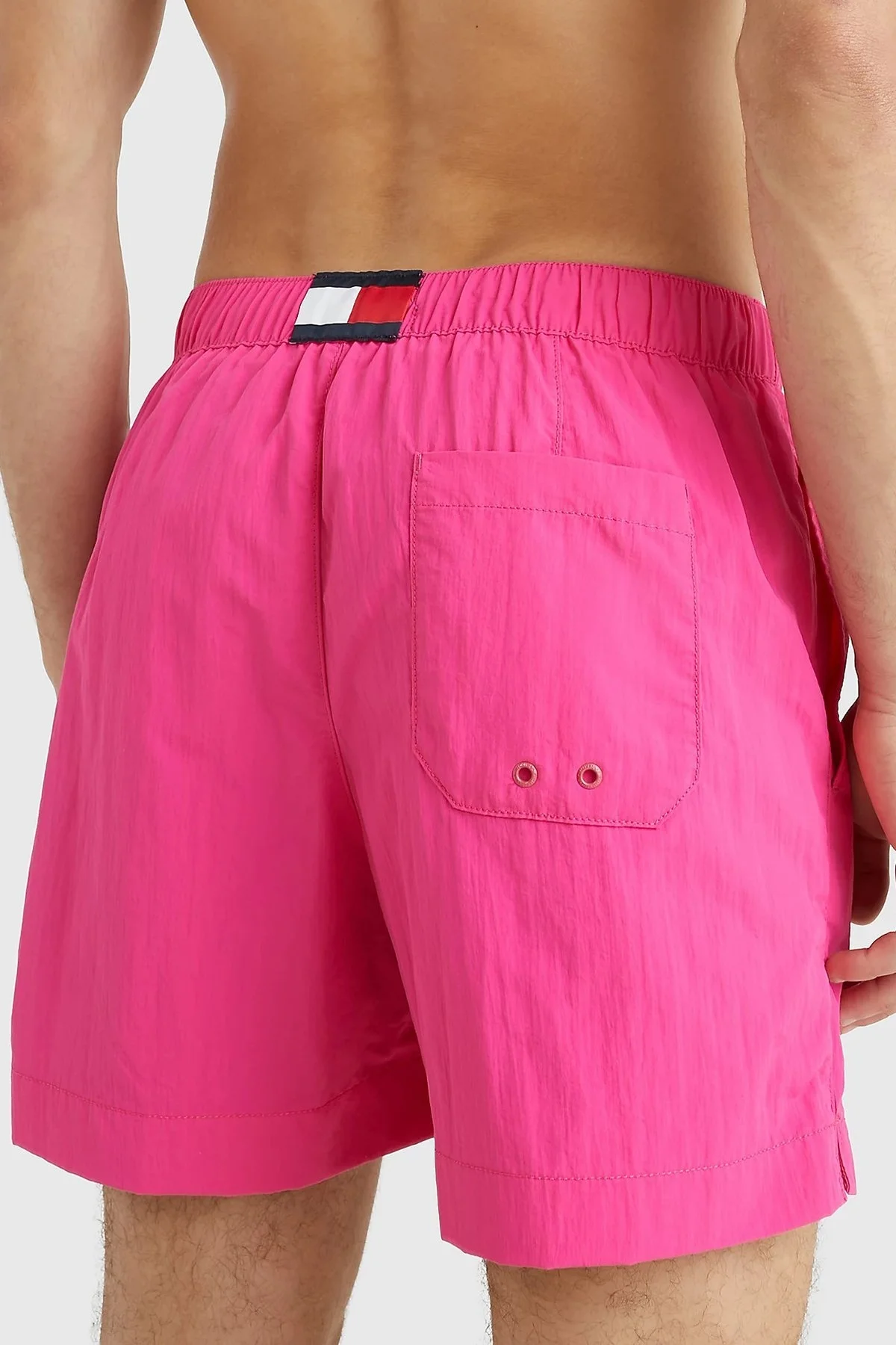 Tommy Hilfiger Regular Fit Deniz Şortu Cepli Erkek Mayo Short UM0UM02793 TP1 FUŞYA - 9