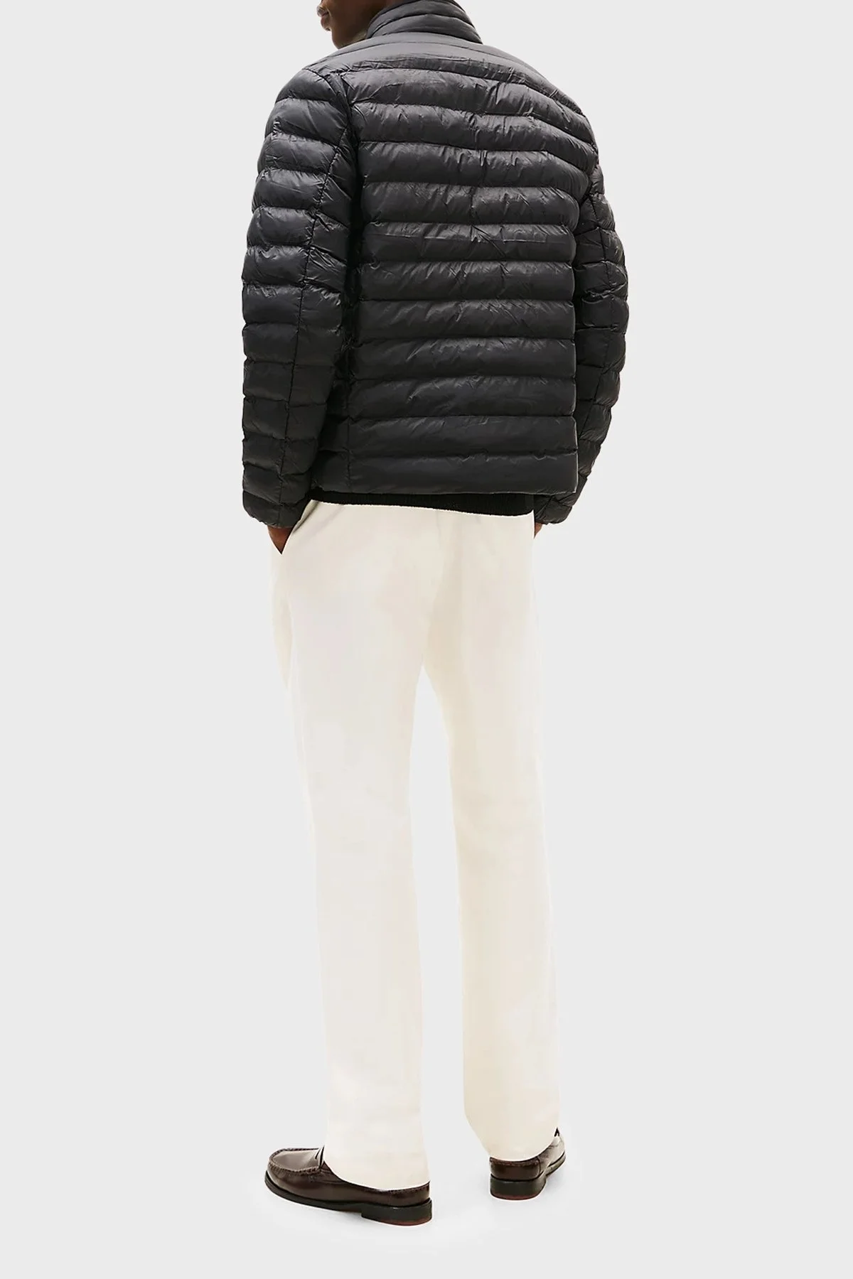 Tommy Hilfiger Regular Fit Dik Yaka Kapitoneli Erkek Mont MW0MW39990 BDS SİYAH - 3