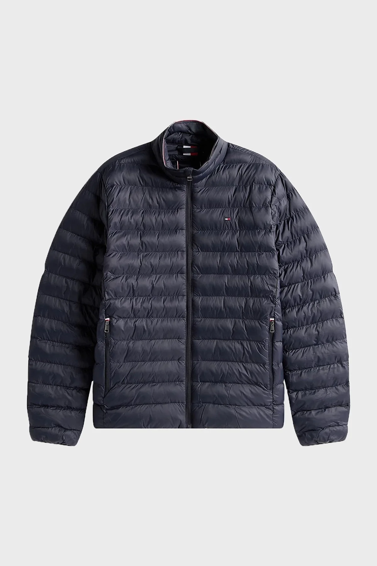 Tommy Hilfiger Regular Fit Dik Yaka Kapitoneli Erkek Mont MW0MW39990 DW5 LACİVERT - 6