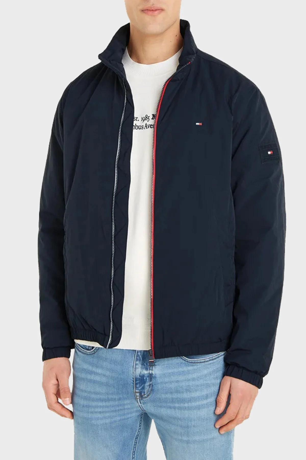 Tommy Hilfiger Regular Fit Dik Yaka Spor Erkek Ceket MW0MW34250 DW5 LACİVERT - 1