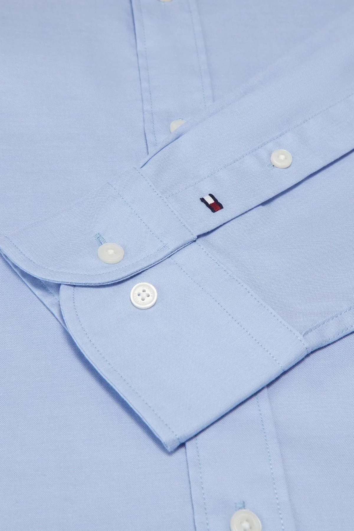 Tommy Hilfiger Regular Fit Düğmeli Erkek Gömlek MW0MW31906 C14 MAVİ - 4