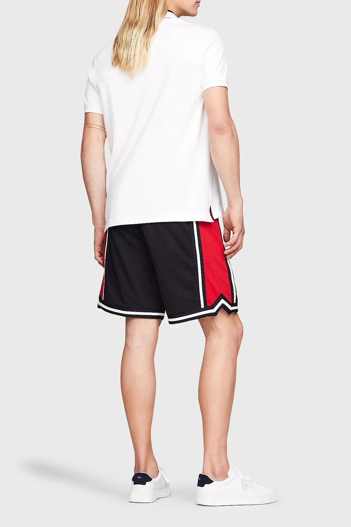 Tommy Hilfiger Regular Fit Erkek Polo Yaka T Shirt MW0MW34786 YBR BEYAZ - 4