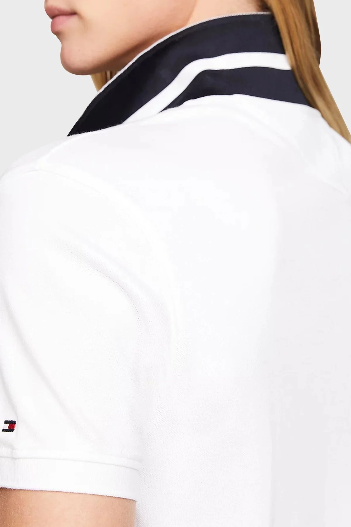 Tommy Hilfiger Regular Fit Erkek Polo Yaka T Shirt MW0MW34786 YBR BEYAZ - 8