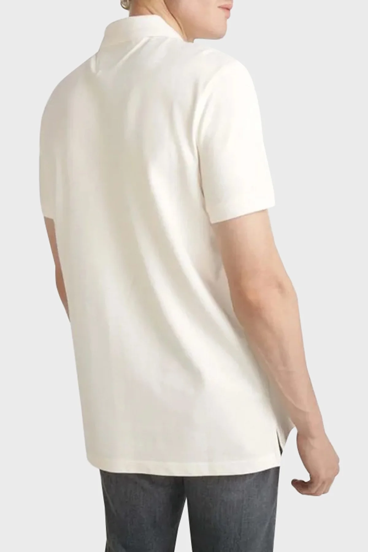 Tommy Hilfiger Regular Fit Erkek Polo Yaka T Shirt MW0MW35613 YBH BEYAZ - 2