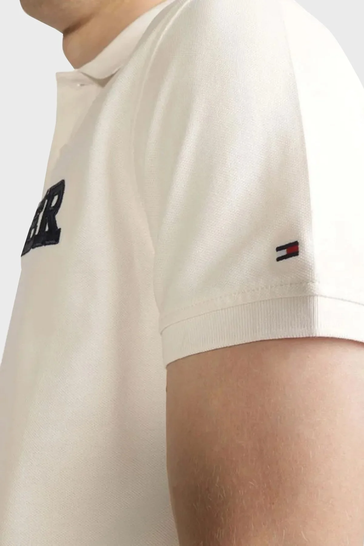 Tommy Hilfiger Regular Fit Erkek Polo Yaka T Shirt MW0MW35613 YBH BEYAZ - 3